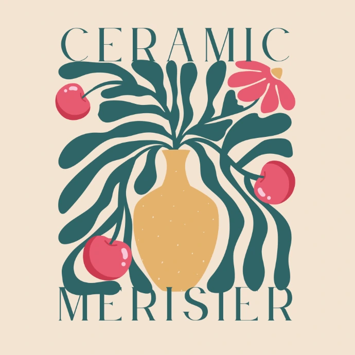 Logo ceramic merisier